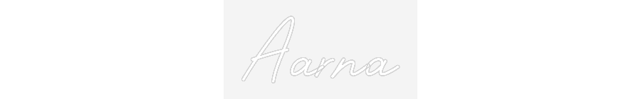 Custom Neon Sign: Aarna