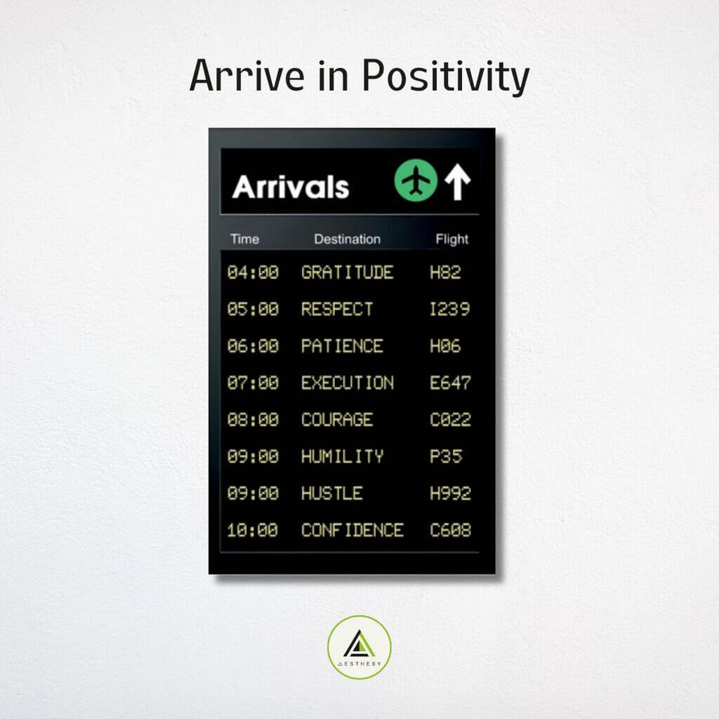 Arrive in Positivity
