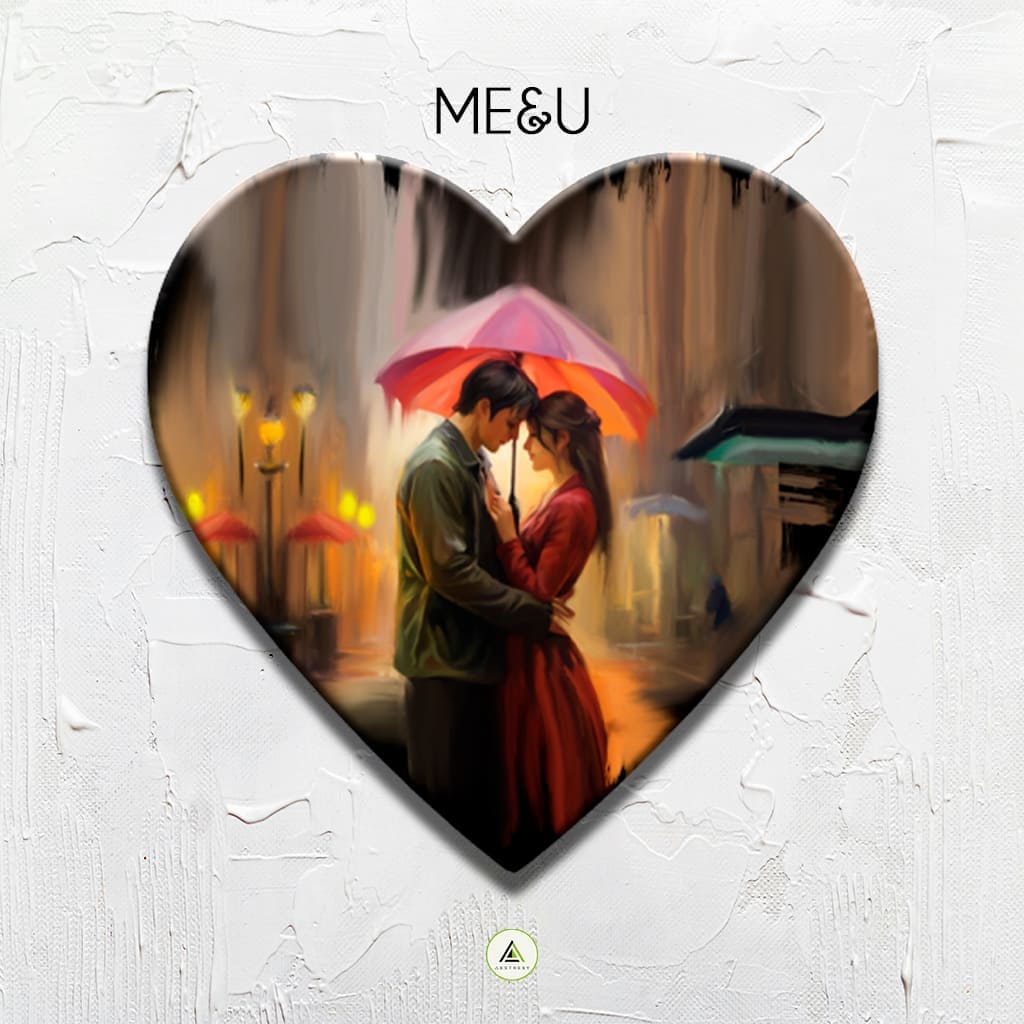 Me&amp;U Heart Canvas