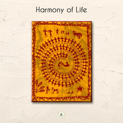 Harmony of Life : Warli Art Painting