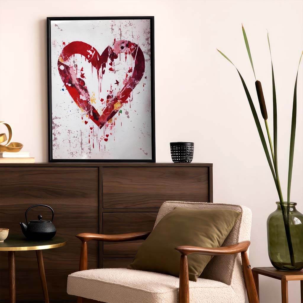 Eternal Love Heart Canvas Wall Art - Quirky Home Decor – Aesthesy