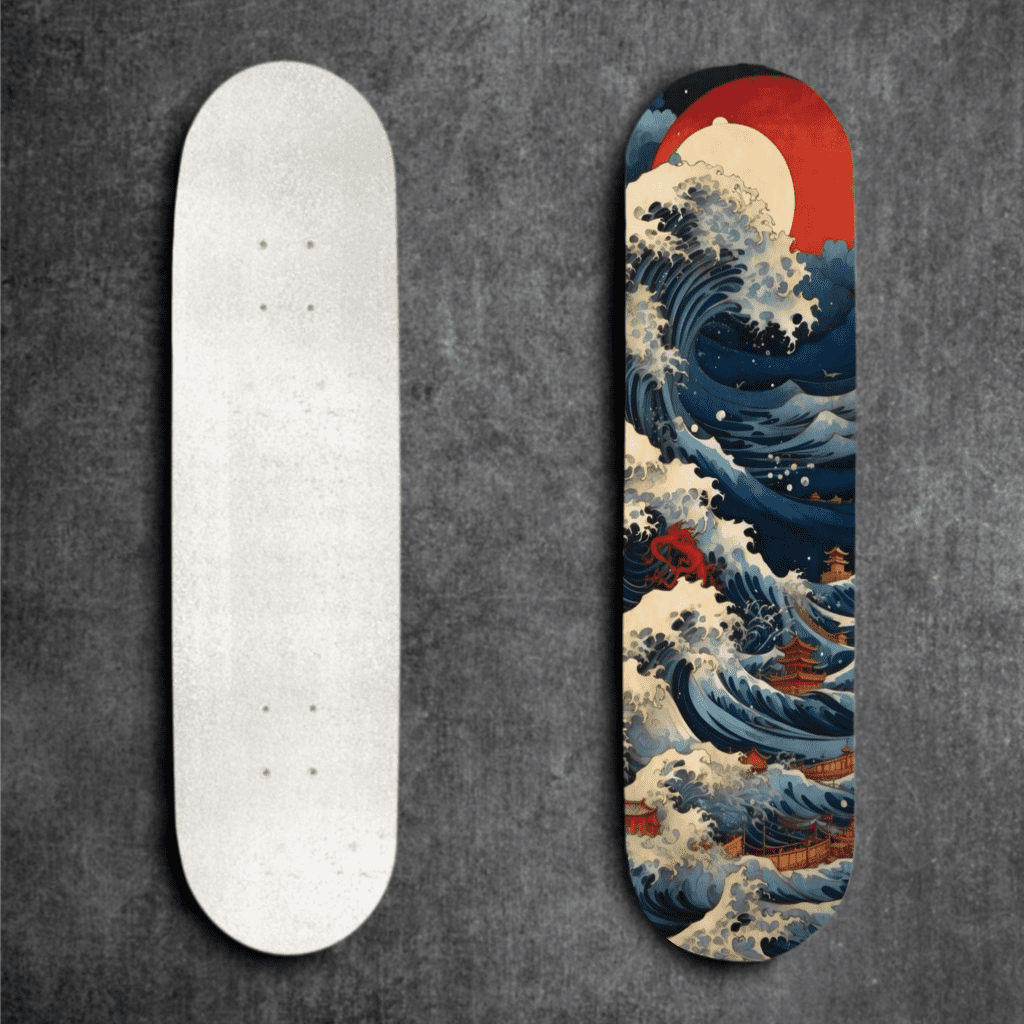 The Great Wave Skateboard Deck