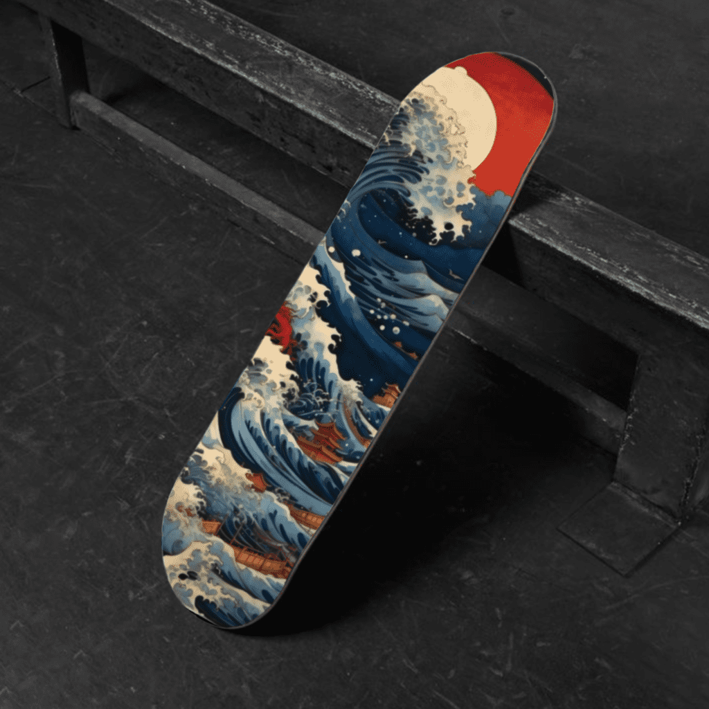 The Great Wave Skateboard Deck