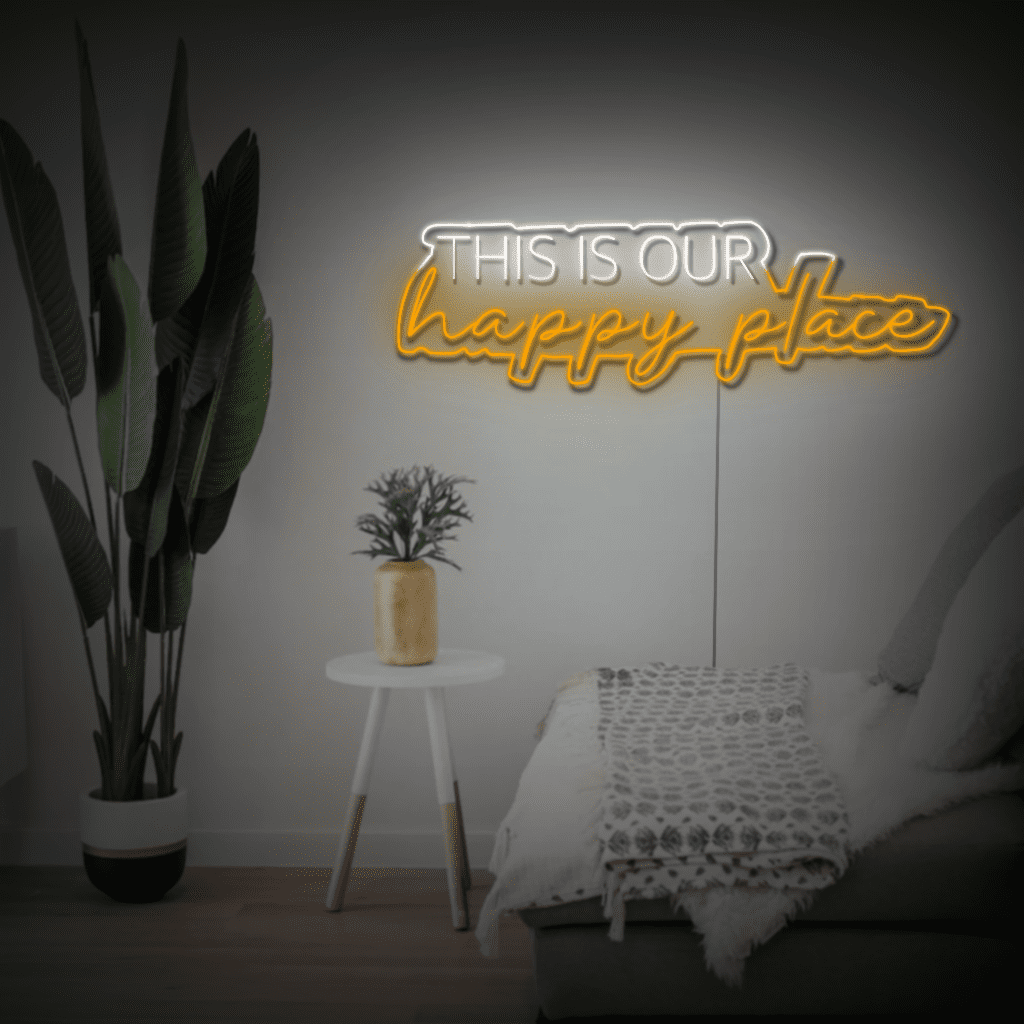 This is our Happy Place Neon Sign