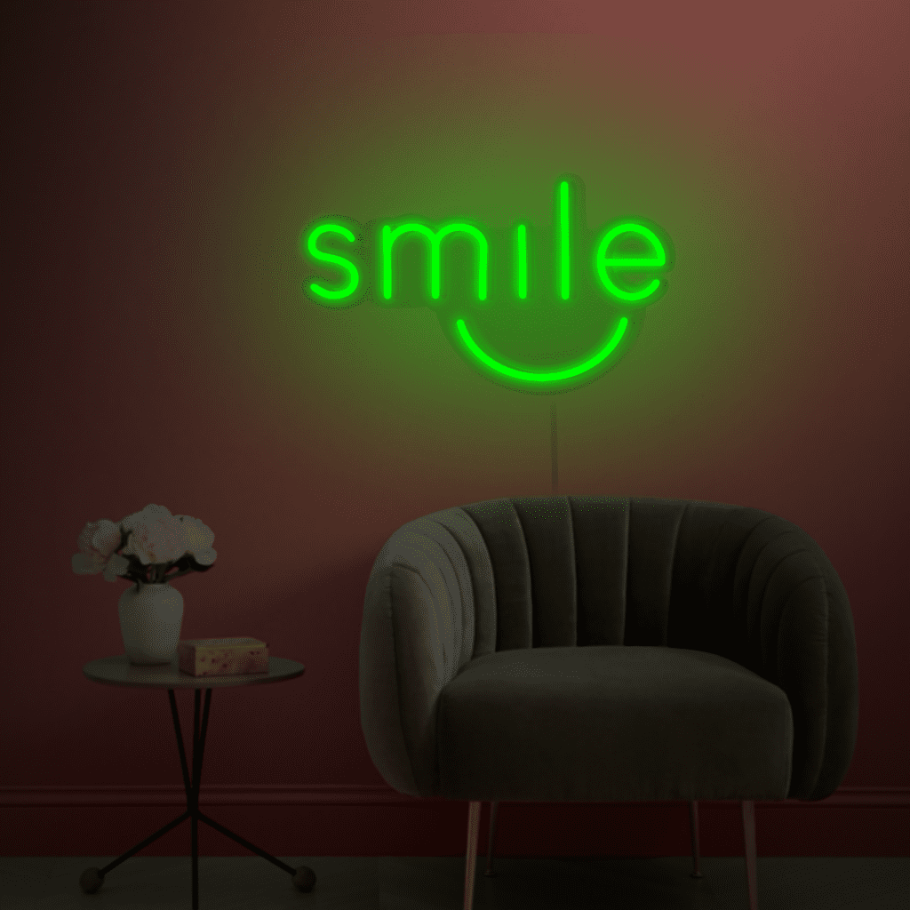 Smile Neon Sign