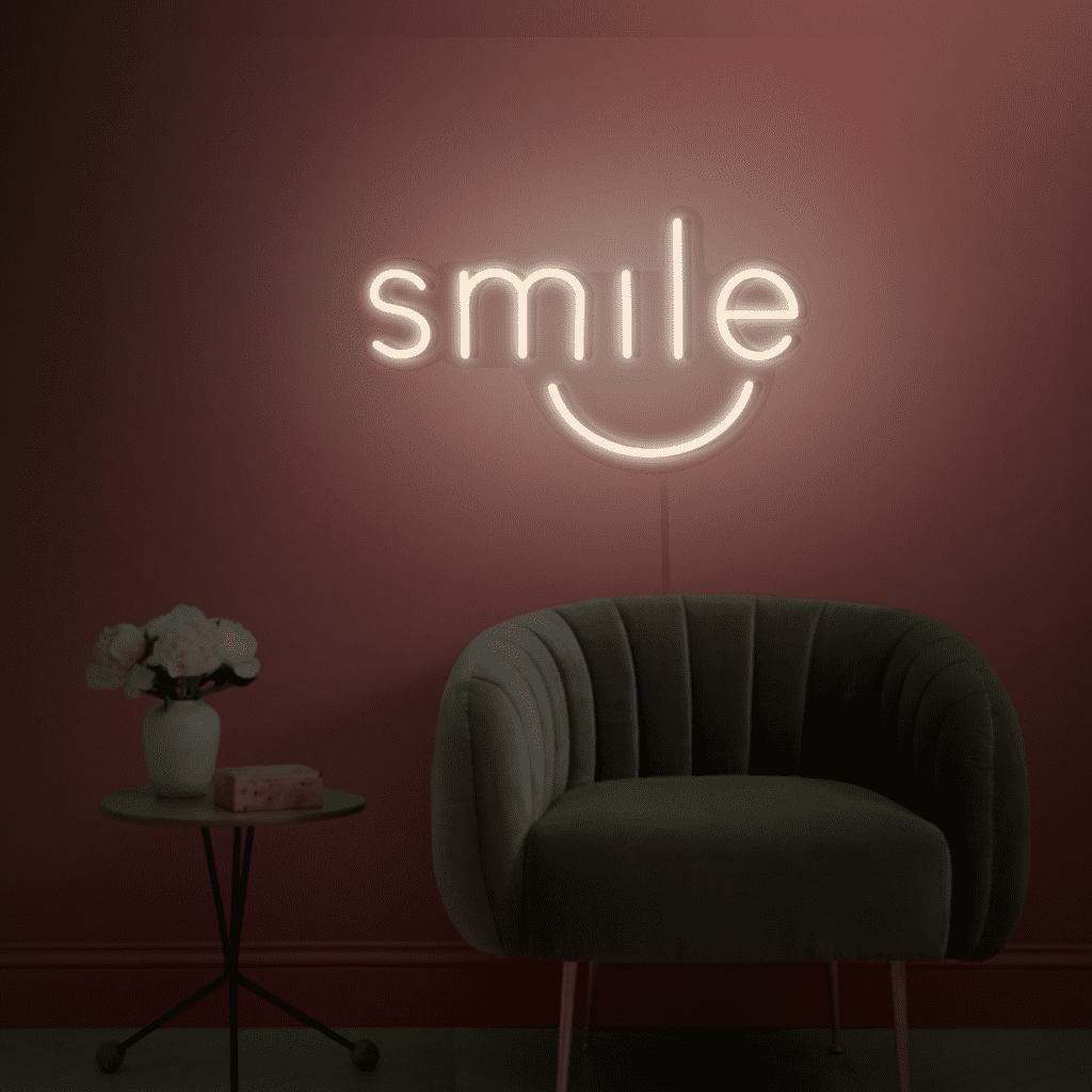 Smile Neon Sign
