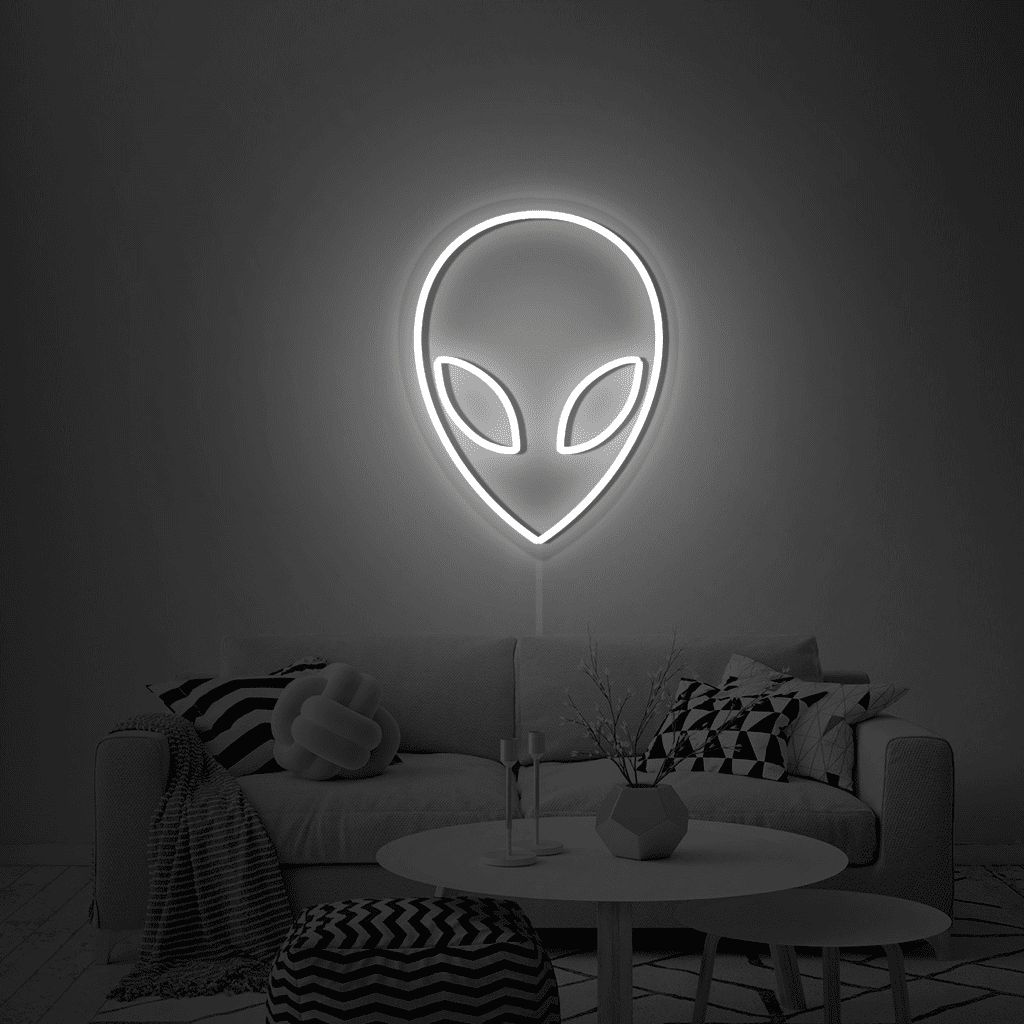 Alien Face Neon Sign