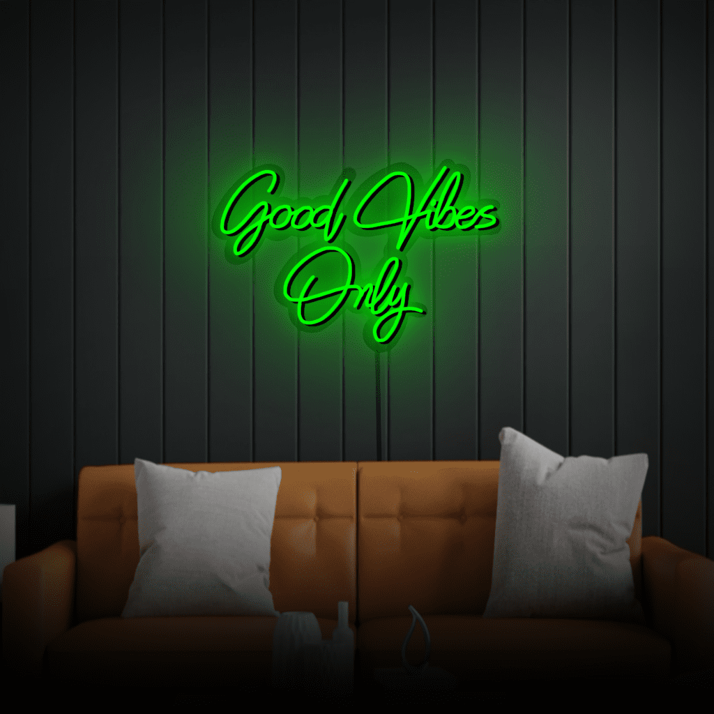 Good Vibes Only Neon Sign