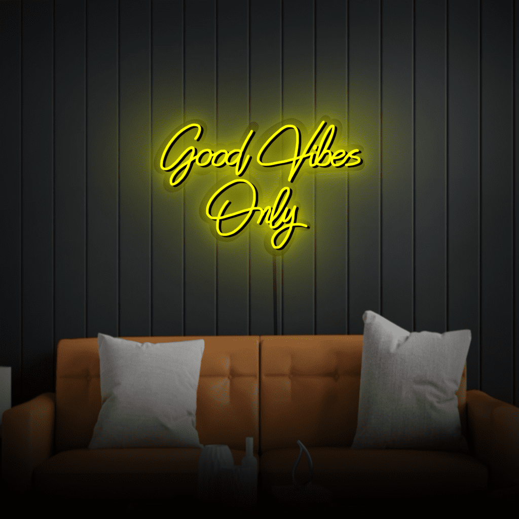 Good Vibes Only Neon Sign