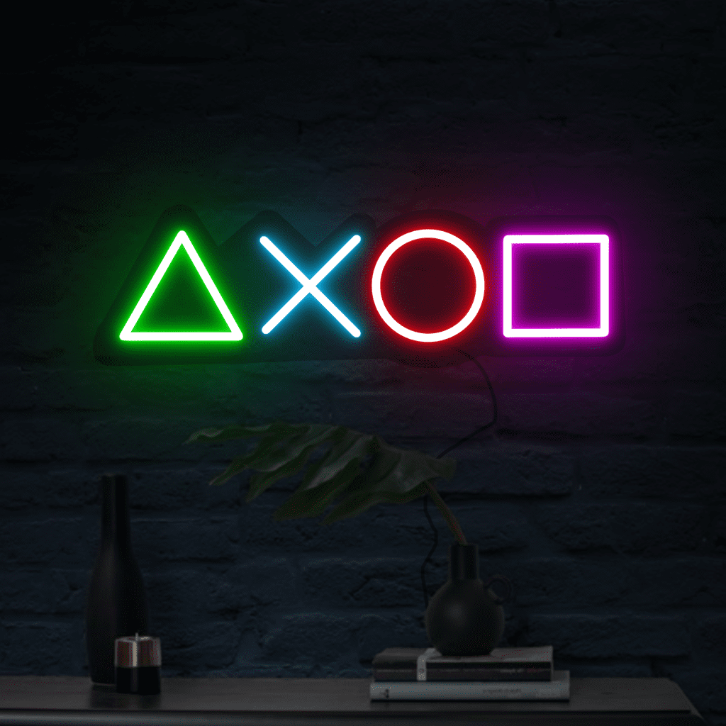 PlayStation Icons Neon Sign