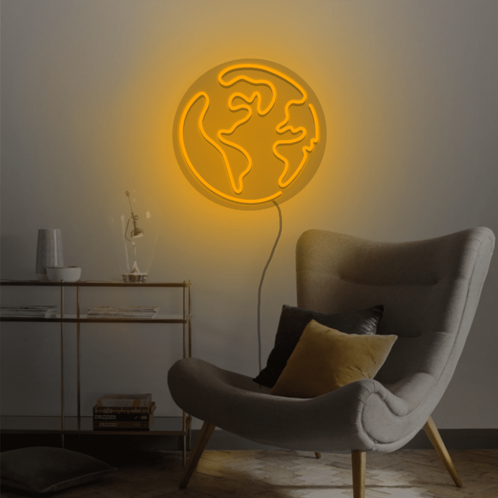 Earth Neon Sign