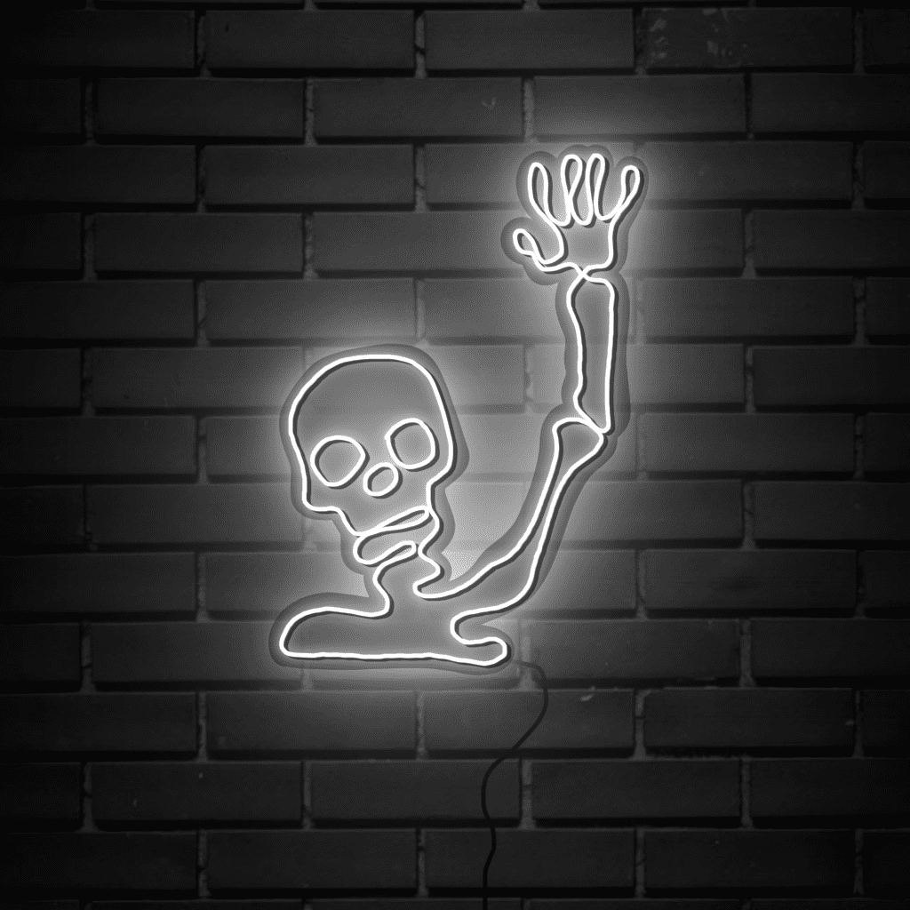 Hi Skeleton Neon Sign