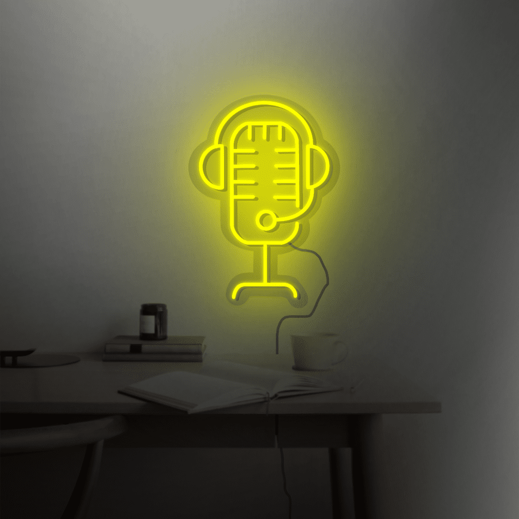 Microphone Neon Sign