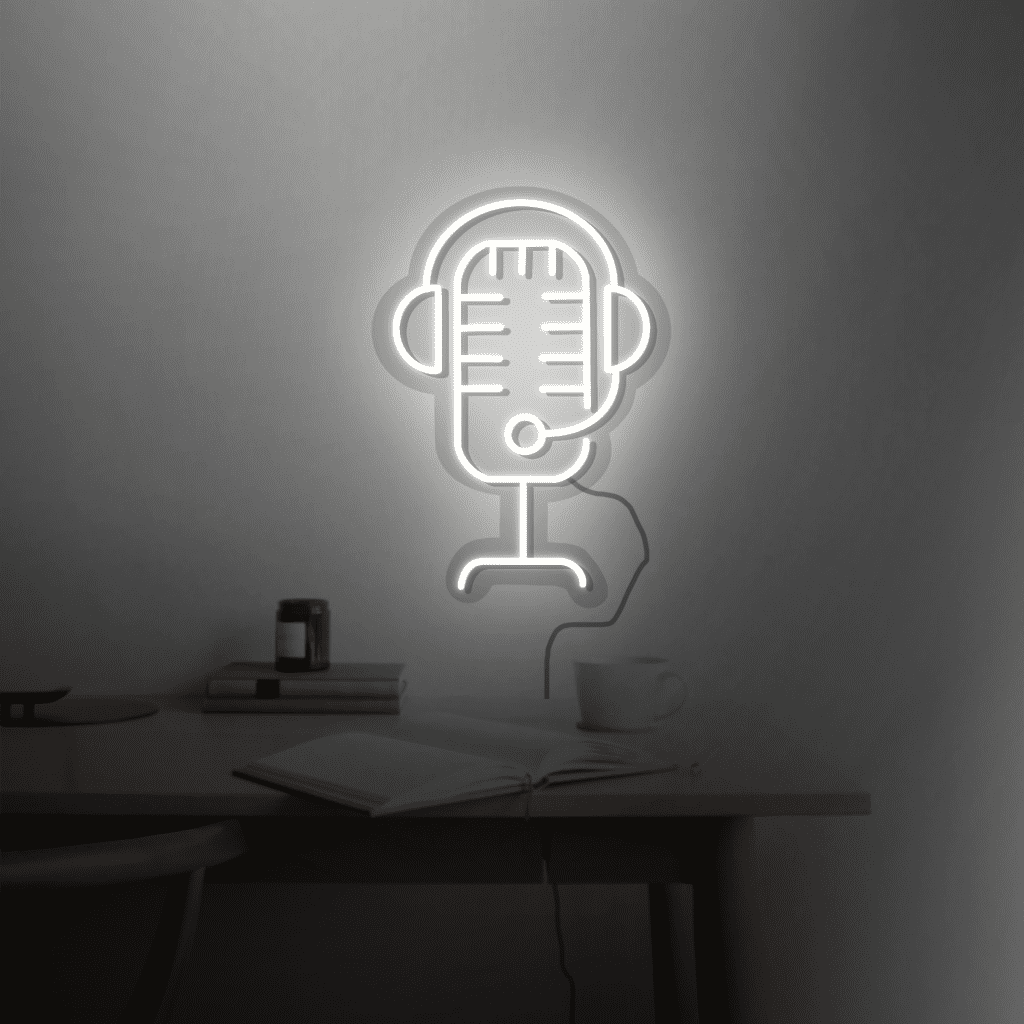 Microphone Neon Sign