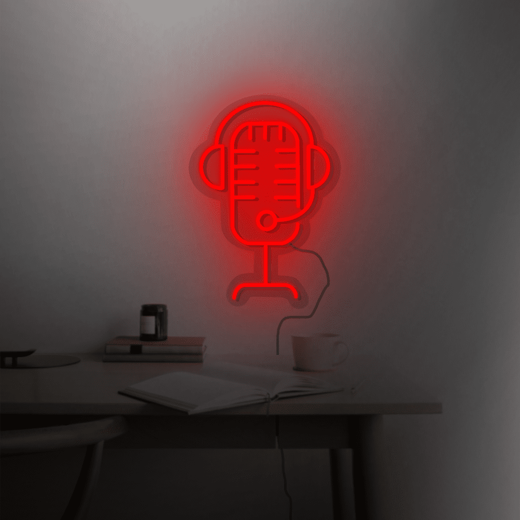 Microphone Neon Sign