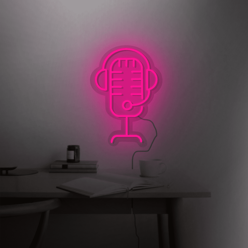 Microphone Neon Sign