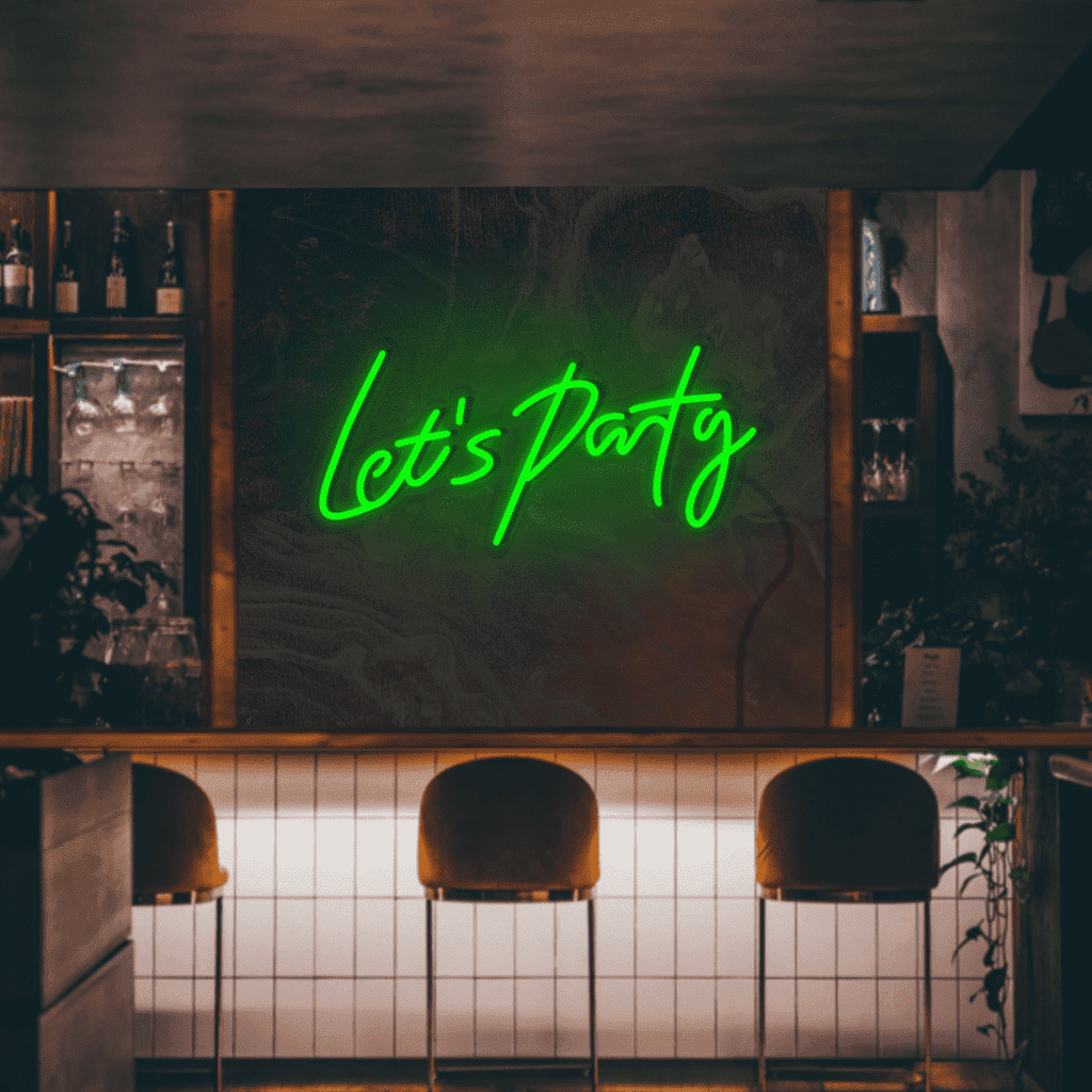Let’s Party Neon Sign