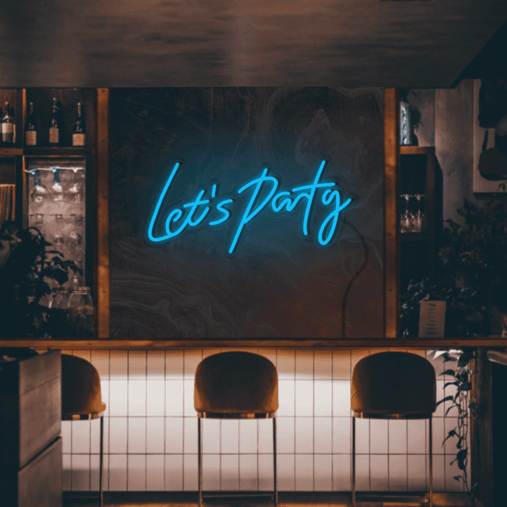 Let’s Party Neon Sign