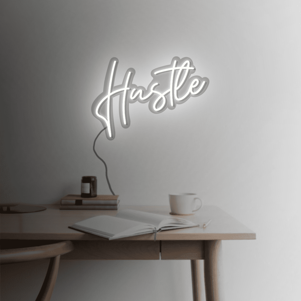 Hustle Neon Sign