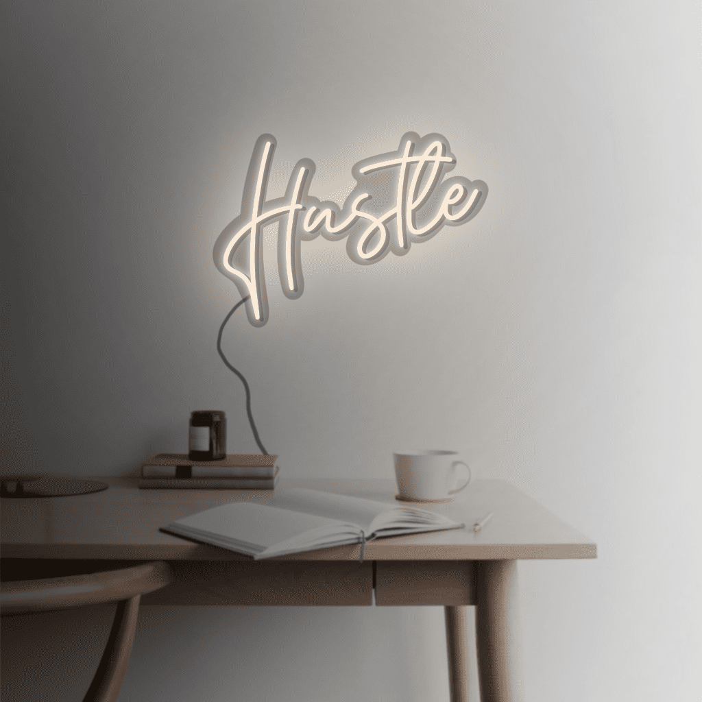 Hustle Neon Sign