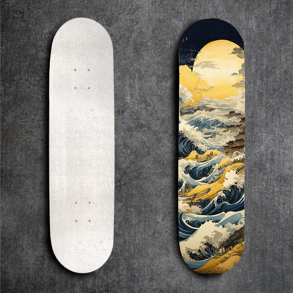 Midnight Wave Skateboard Deck