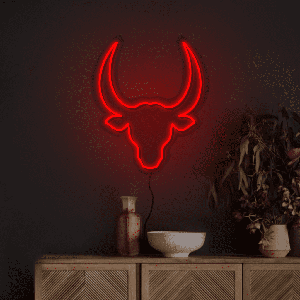 Bull Neon Sign