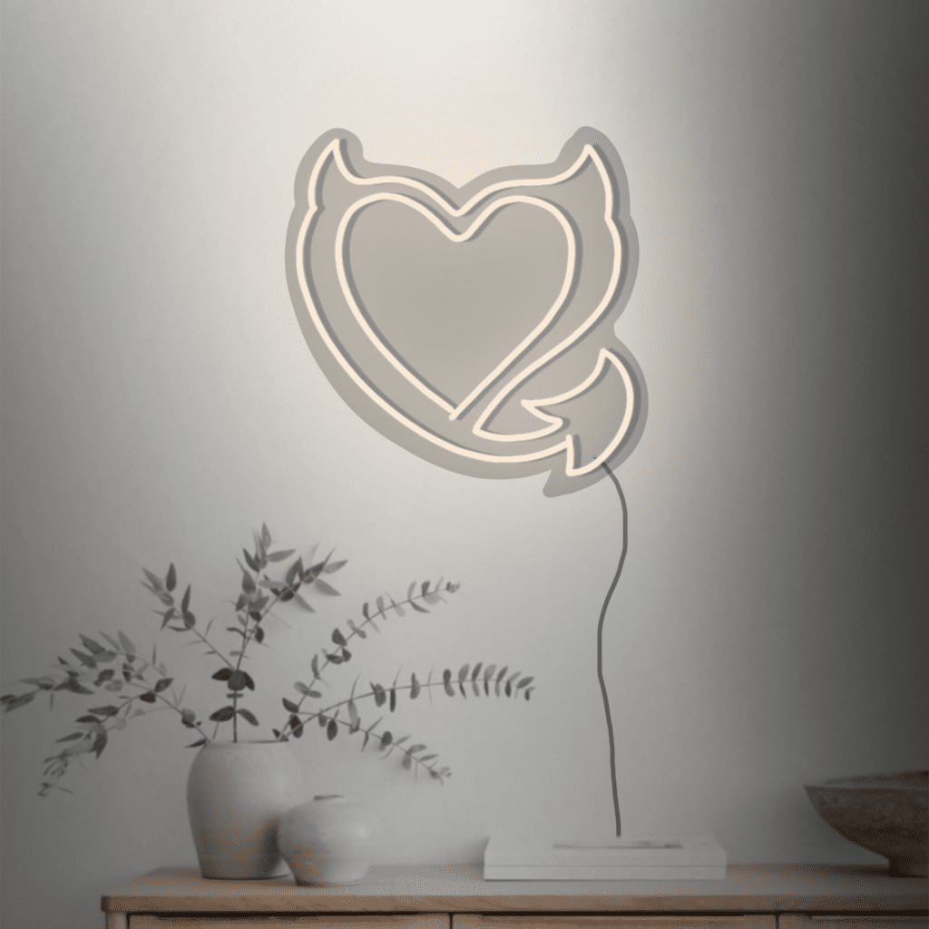 Devil Heart Neon Sign