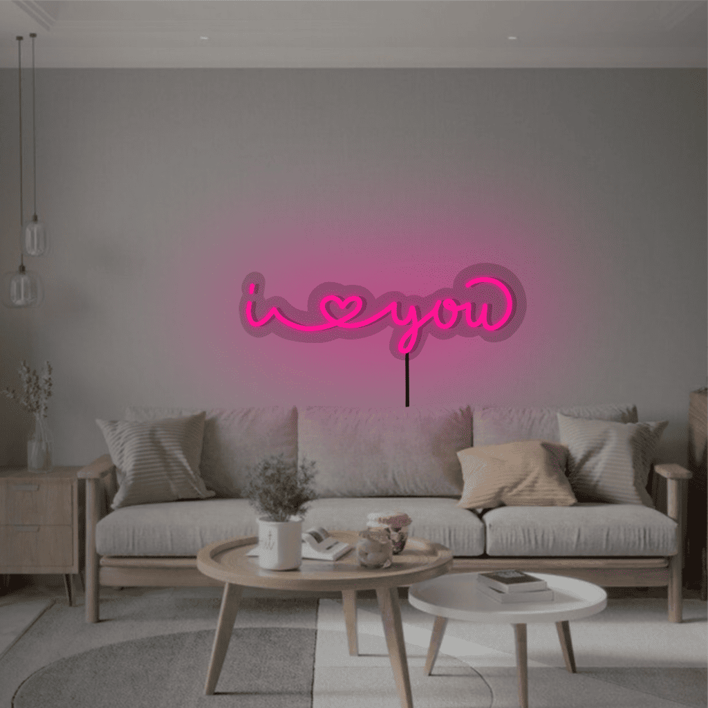 I Love You Neon Sign