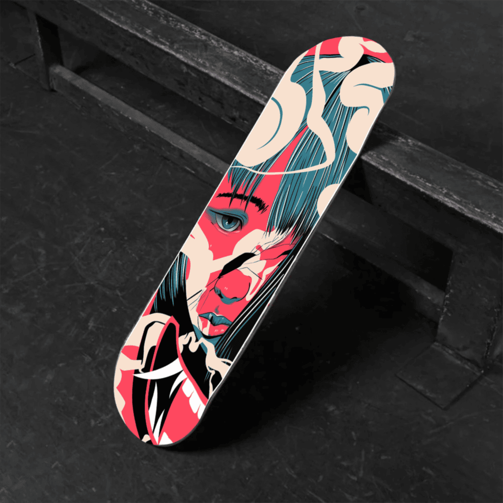 Hannya Mask Skateboard Deck