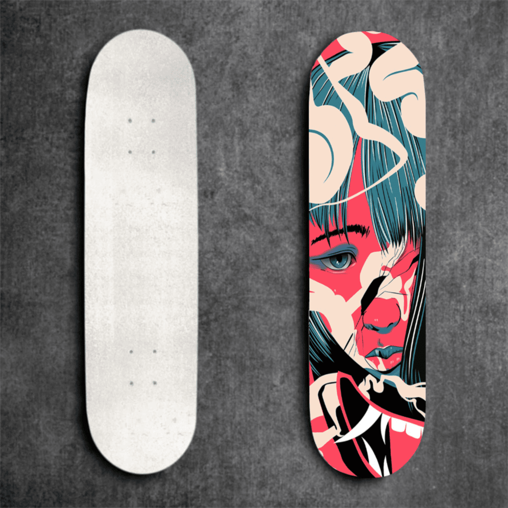 Hannya Mask Skateboard Deck