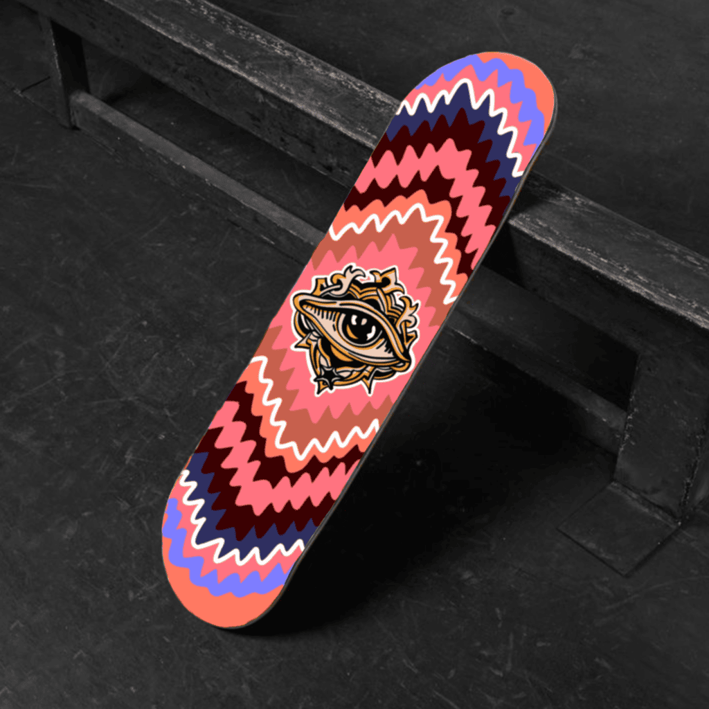 Eyes that watch everything Skateboard Deck