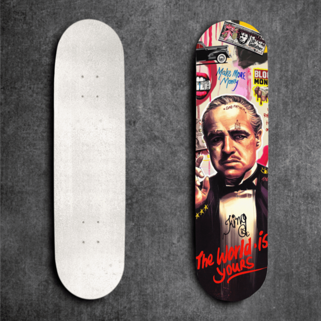 The World is Yours - Don Vito Corleone Skateboard Deck