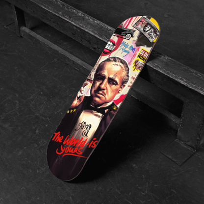 The World is Yours - Don Vito Corleone Skateboard Deck