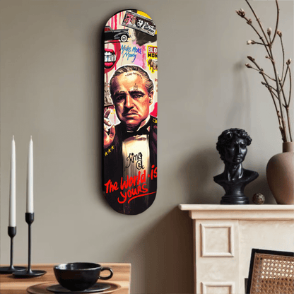 The World is Yours - Don Vito Corleone Skateboard Deck