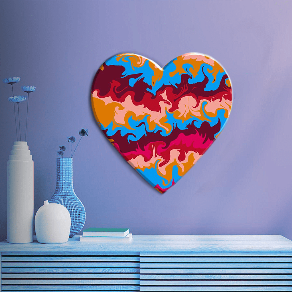 Wave Heart Canvas