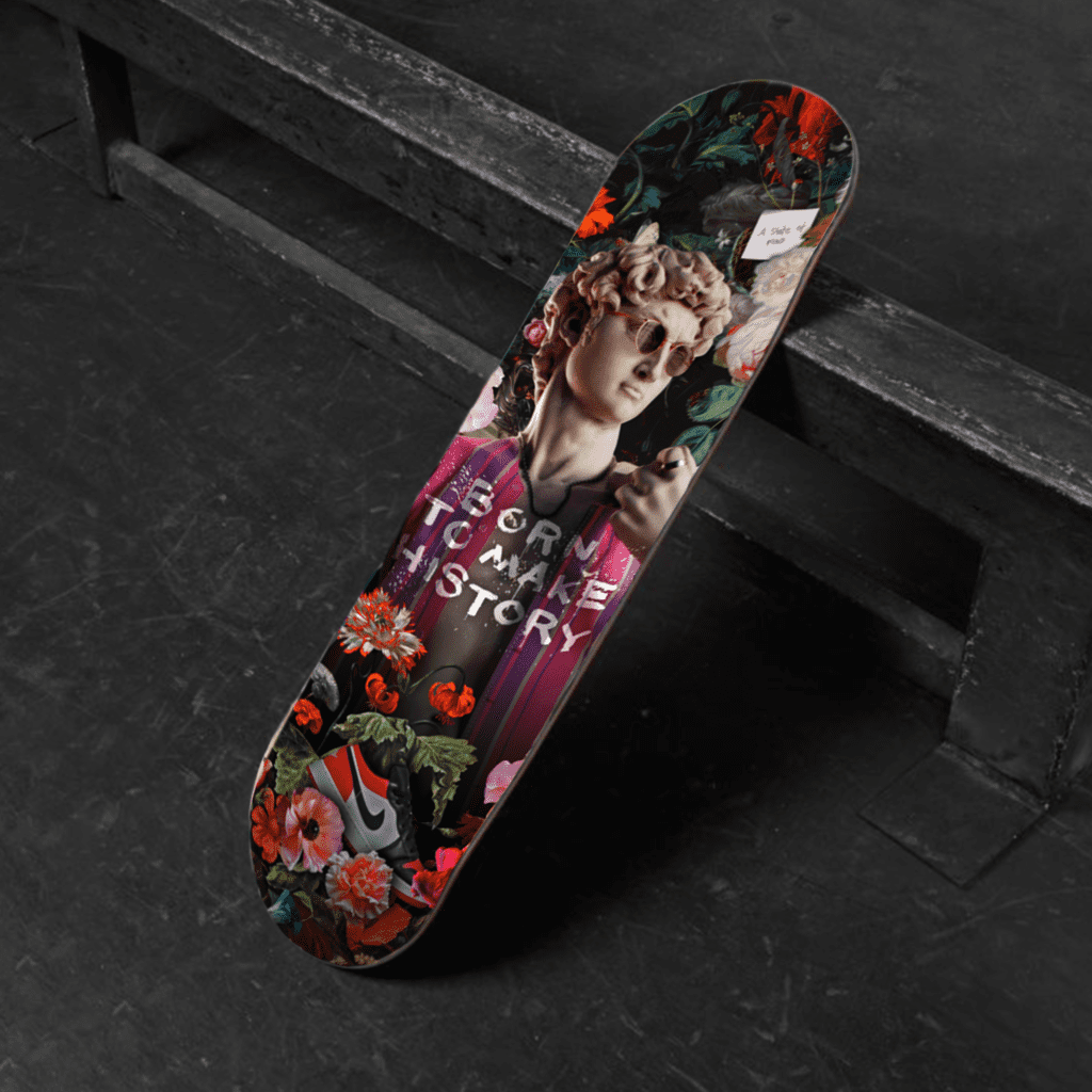 Born To Make History Skateboard Deck