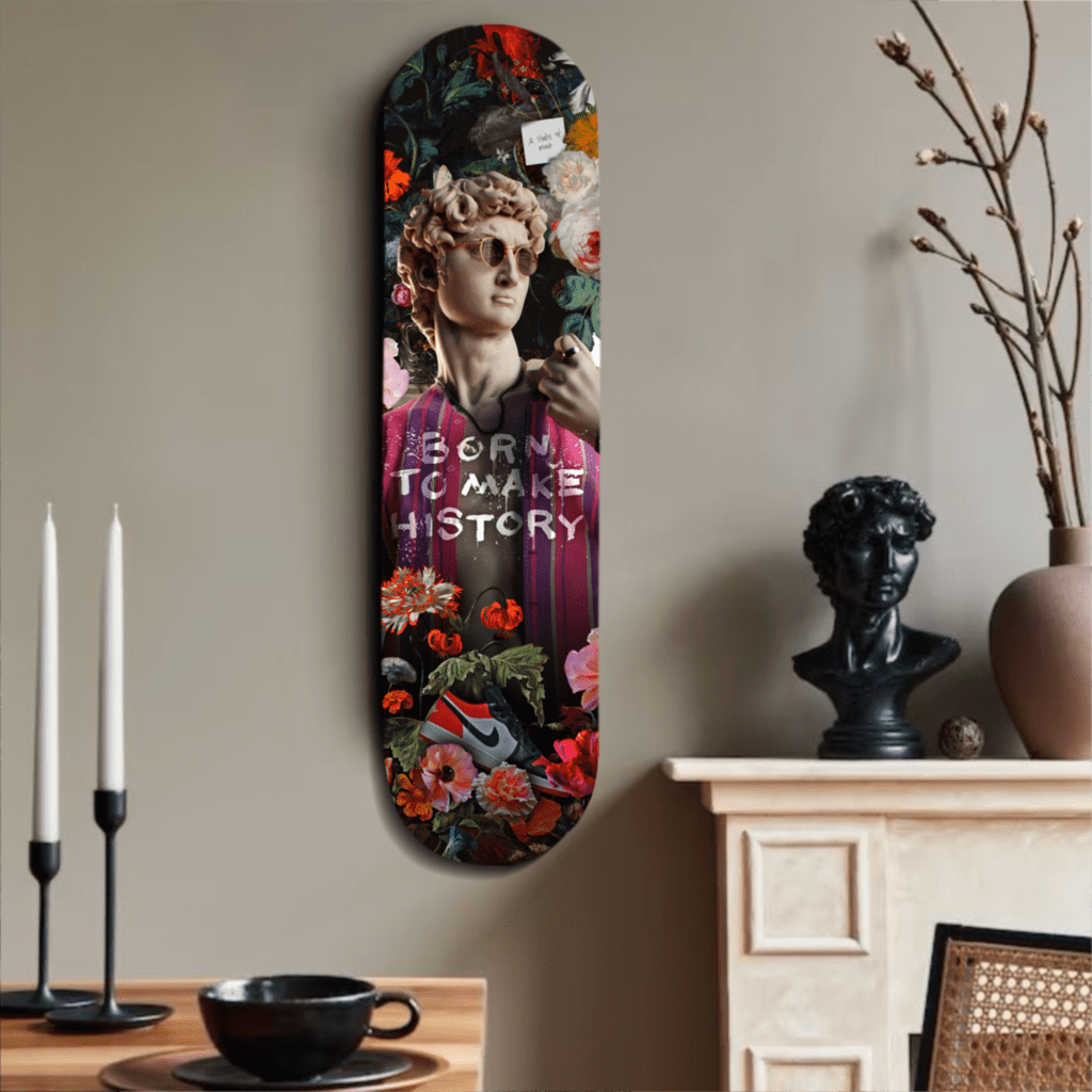 Born To Make History Skateboard Deck
