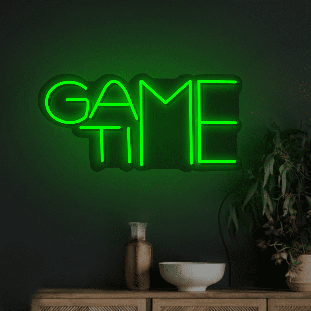 Game Time Neon Sign