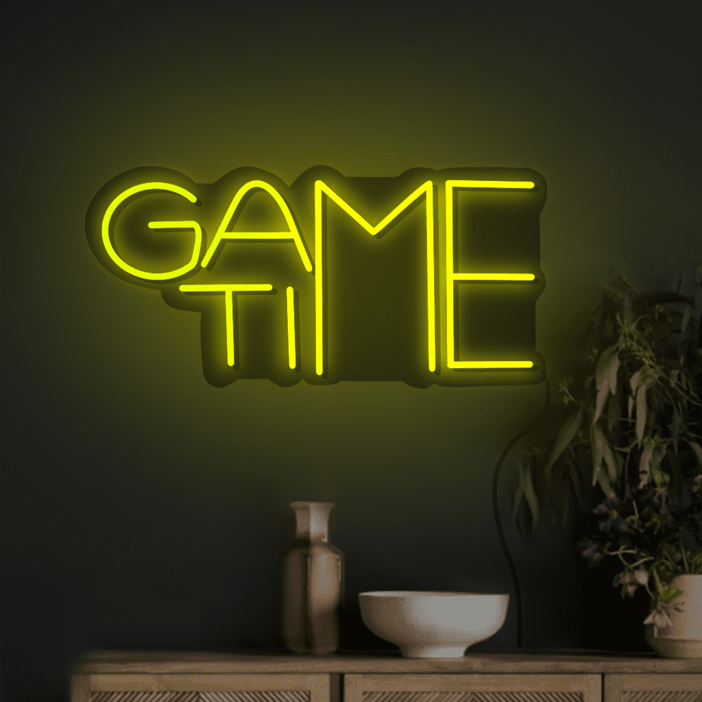 Game Time Neon Sign