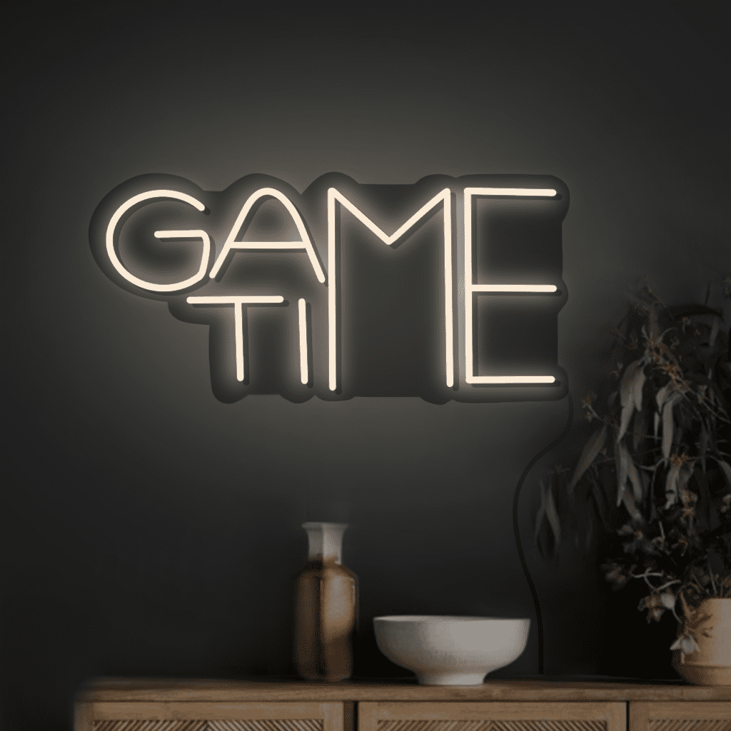 Game Time Neon Sign