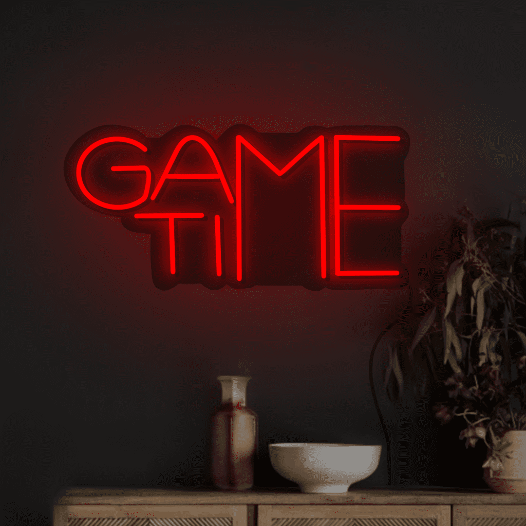 Game Time Neon Sign