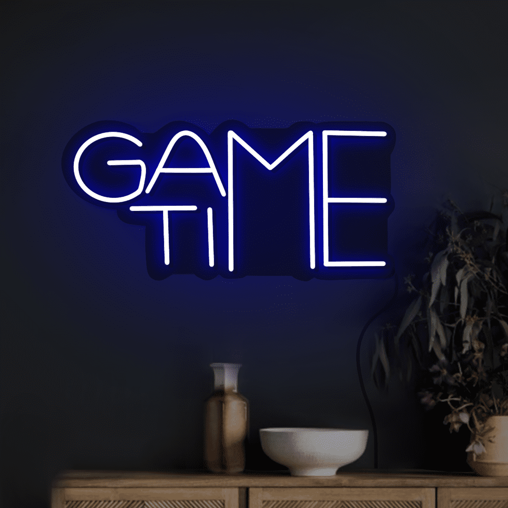 Game Time Neon Sign