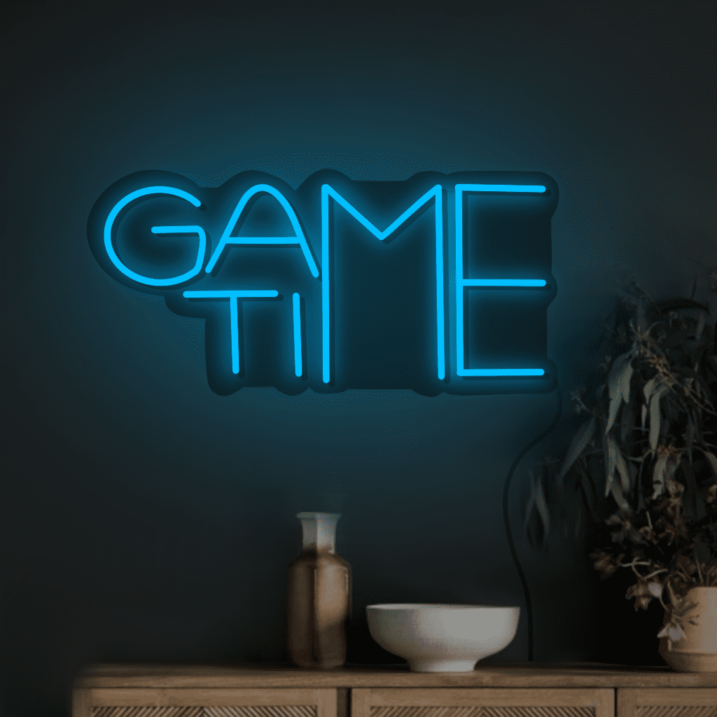 Game Time Neon Sign