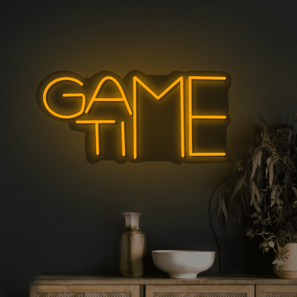 Game Time Neon Sign