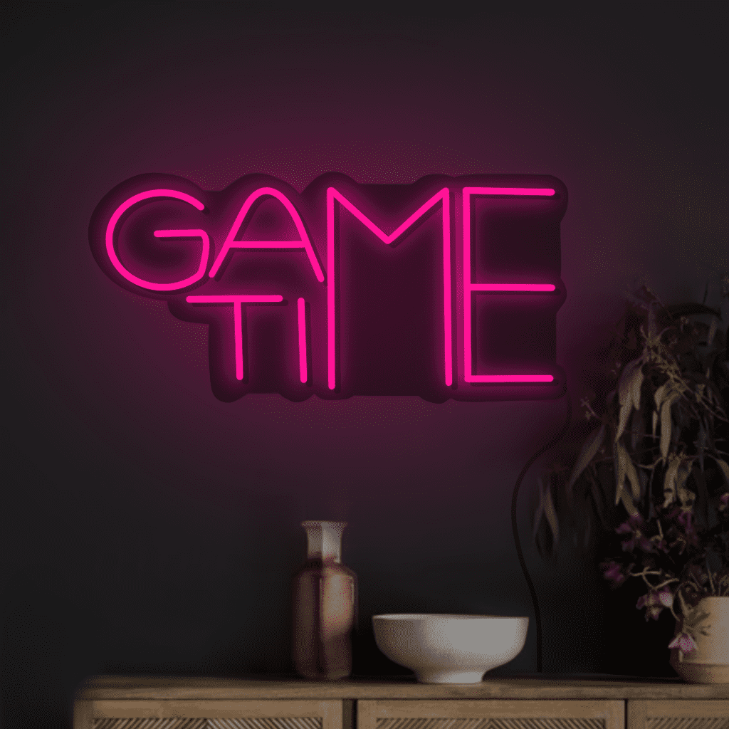 Game Time Neon Sign