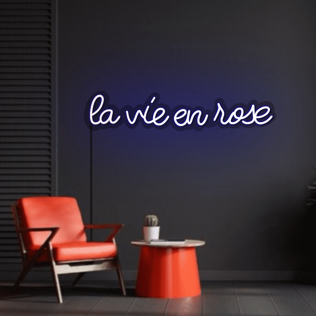 La Vie En Rose Neon Sign