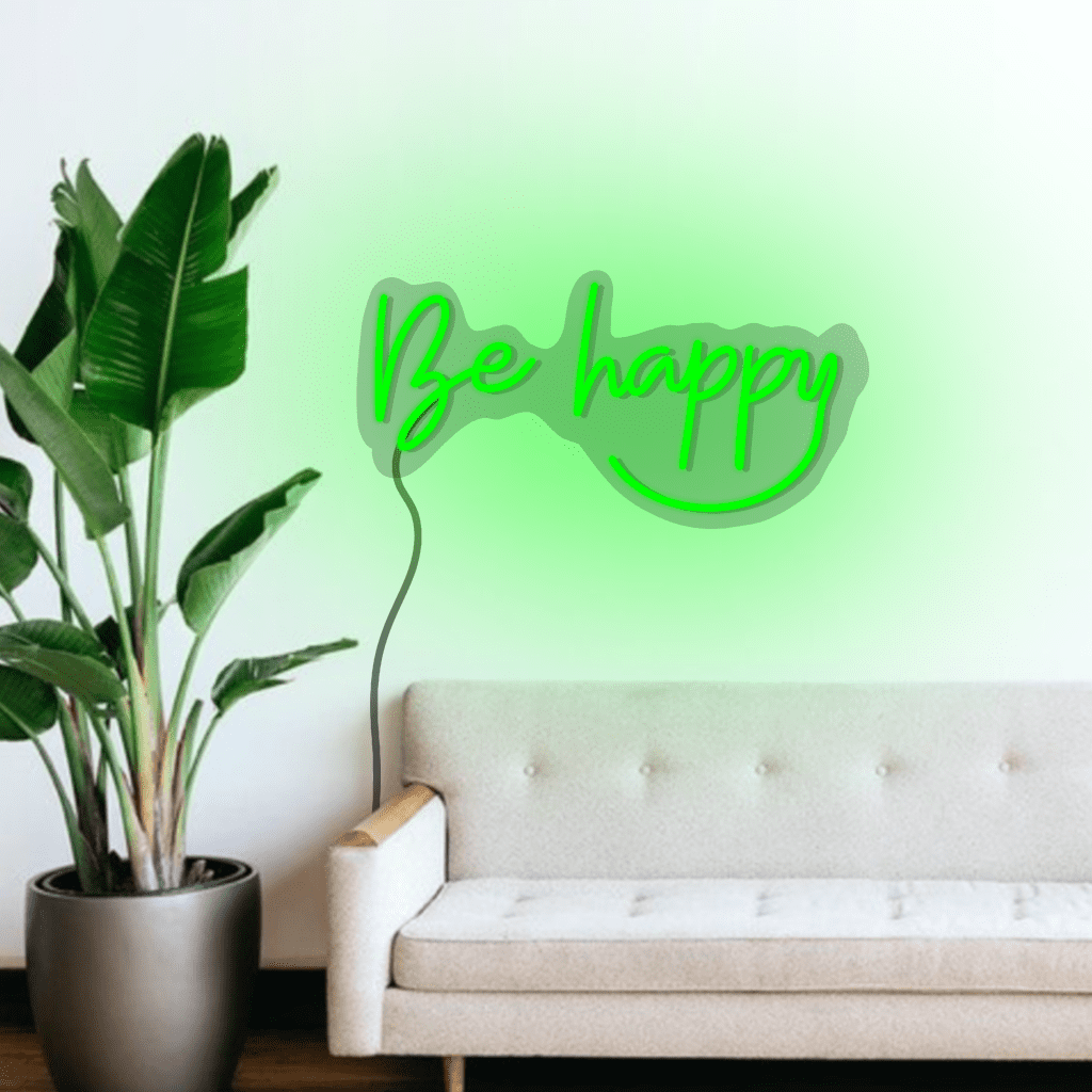 Be Happy Neon Sign