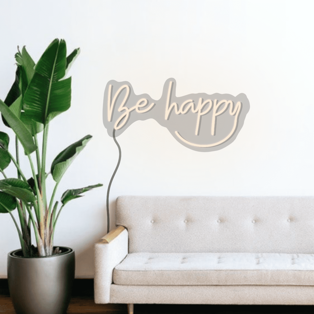 Be Happy Neon Sign