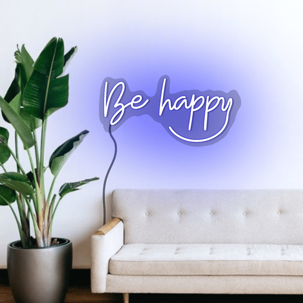 Be Happy Neon Sign