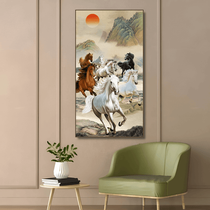 Harmony at Dusk - Seven Horses Artwork